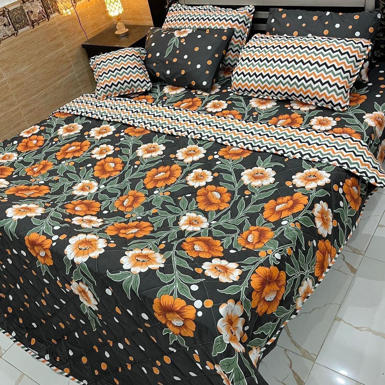 Luxury 7Pc Printed Comforter Set